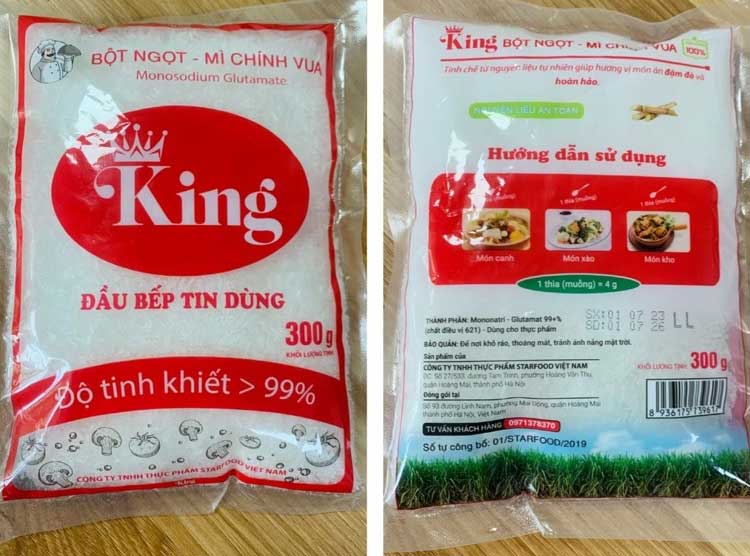 King's pasta product. Photo: Van Thanh Chuong.