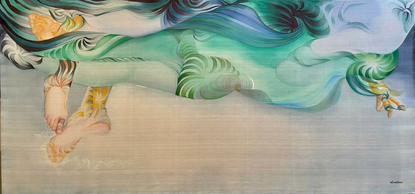 The work "Paradise", 2023. Photo: Mai Anh Tu