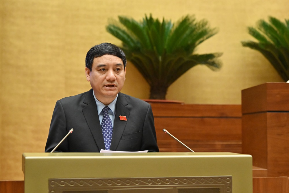 El presidente del Comite Cultural y Social, Nguyen Dac Vinh, propuso aclarar el "apego" de las organizaciones miembros del Frente de Patricas de Vietnam. Foto: Pham Dong