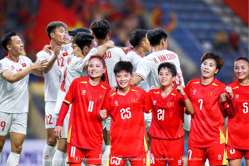 The Vietnam U22 and women's teams have carefully prepared for the 33rd SEA Games. Photo: VFF