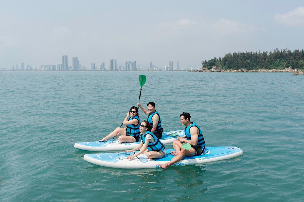 The water area of the Han River from the Han River Bridge to Tran Thi Ly Bridge is a point in the plan to organize water recreation and entertainment activities. Photo: Da Nang Electronic Information Portal