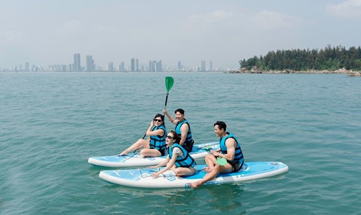 Vùng nước sông Hàn đoạn từ cầu sông Hàn đến cầu Trần Thị Lý là những điểm có trong phương án tổ chức hoạt động vui chơi, giải trí dưới nước. Ảnh: Cổng Thông tin điện tử Đà Nẵng