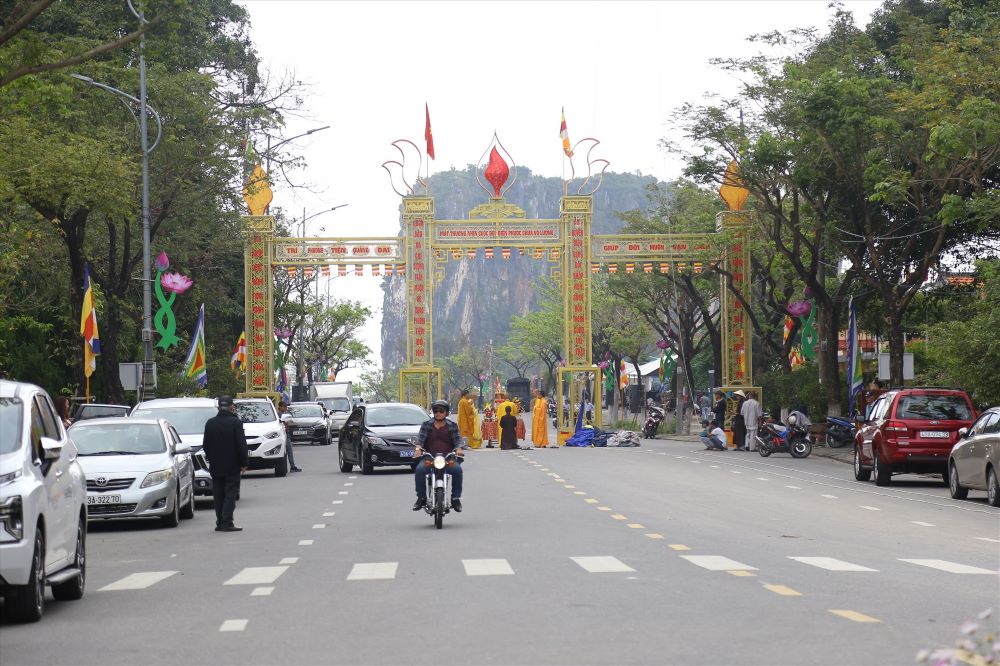 Chua Quan The Am (quan Ngu Hanh Son, TP Da Nang) noi se se duoc cung don va ton tri xa loi Phat. Anh: Van Truc