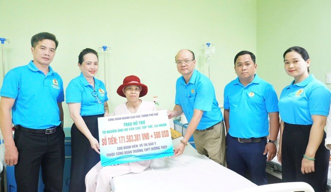 Công đoàn kêu gọi hàng trăm triệu đồng hỗ trợ đoàn viên mắc bệnh hiểm nghèo