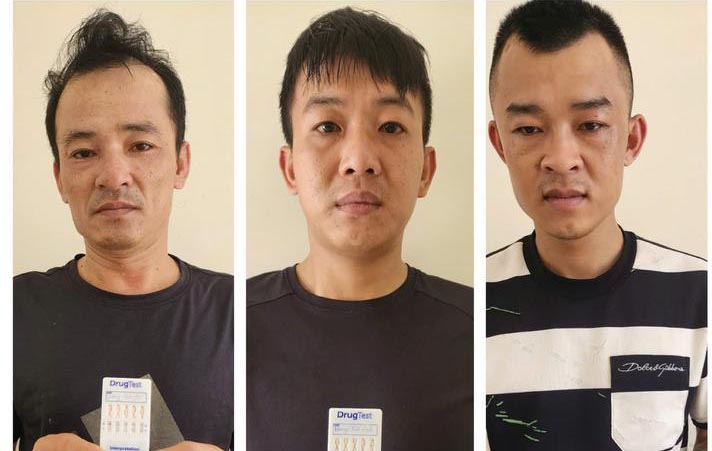 3 sujetos fueron procesados ​​y detenidos para el trafico de drogas y el almacenamiento. Foto: Minh Ky