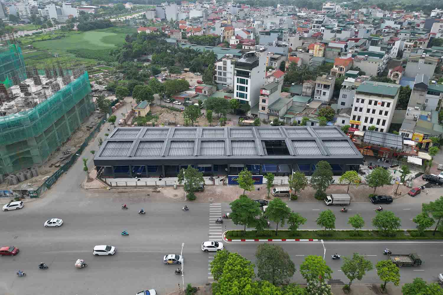 Patio de pickleball construido en tierras agricolas. Foto: PV