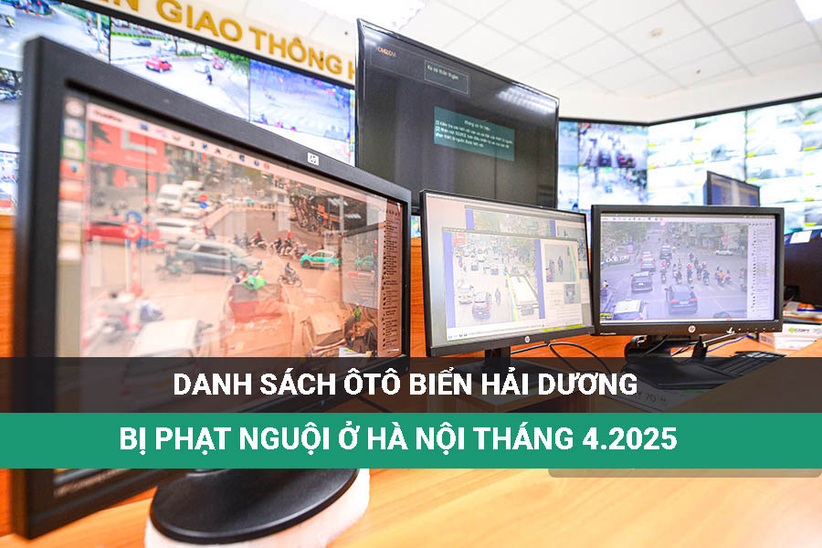 Muchos autos de matricula de Hai Duong fueron multados en frio en Hanoi