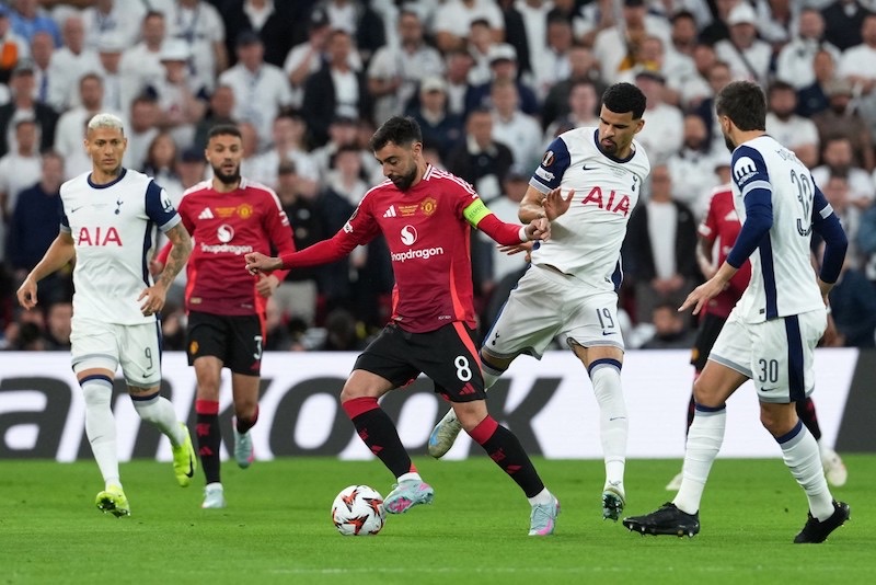 Man United no tuvo un buen desempeño contra Tottenham.  Foto: AFP