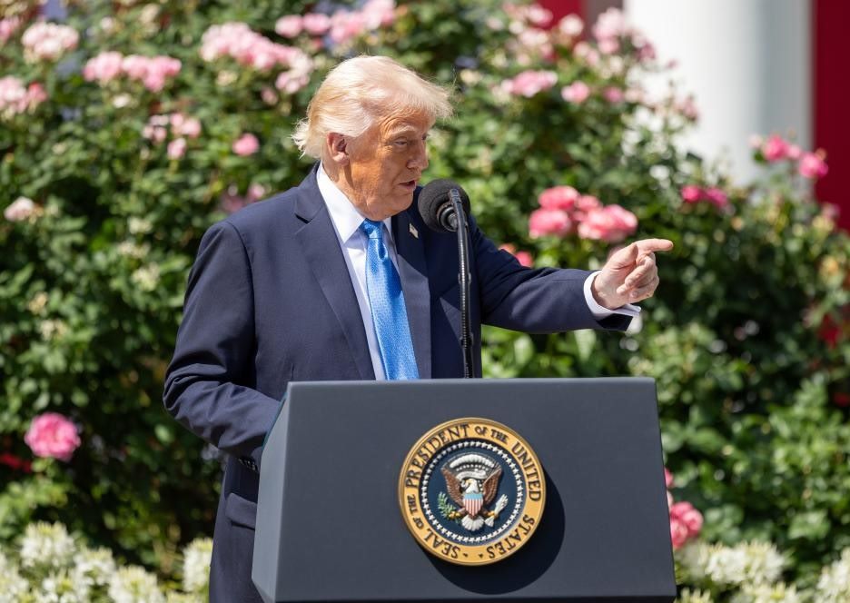 El presidente de los Estados Unidos, Donald Trump, en un evento en la Casa Blanca el 19 de mayo de 2025. Foto: Xinhua
