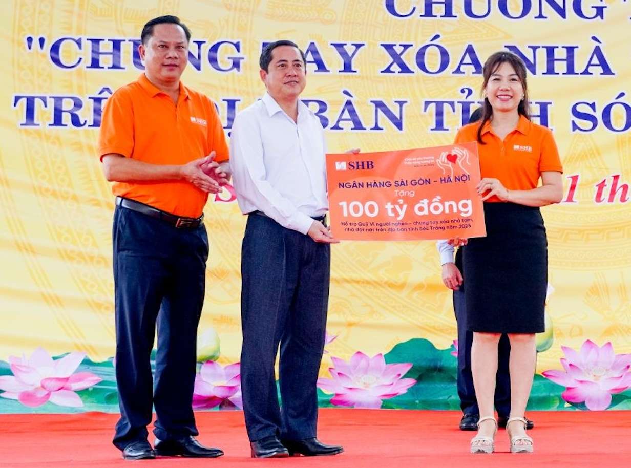 SHB luon tich cuc dong hanh cung cac hoat dong an sinh xa hoi cua dat nuoc. Anh: SHB