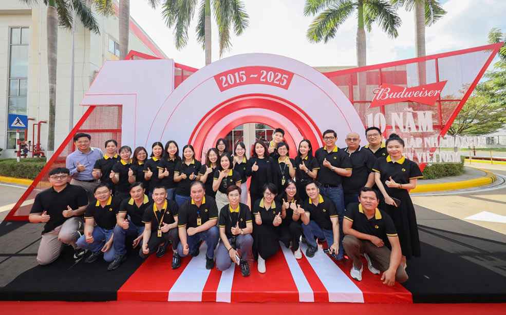 AB InBev Brewery celebrates 10 years of establishment in Vietnam. Photo: Provided by the enterprise