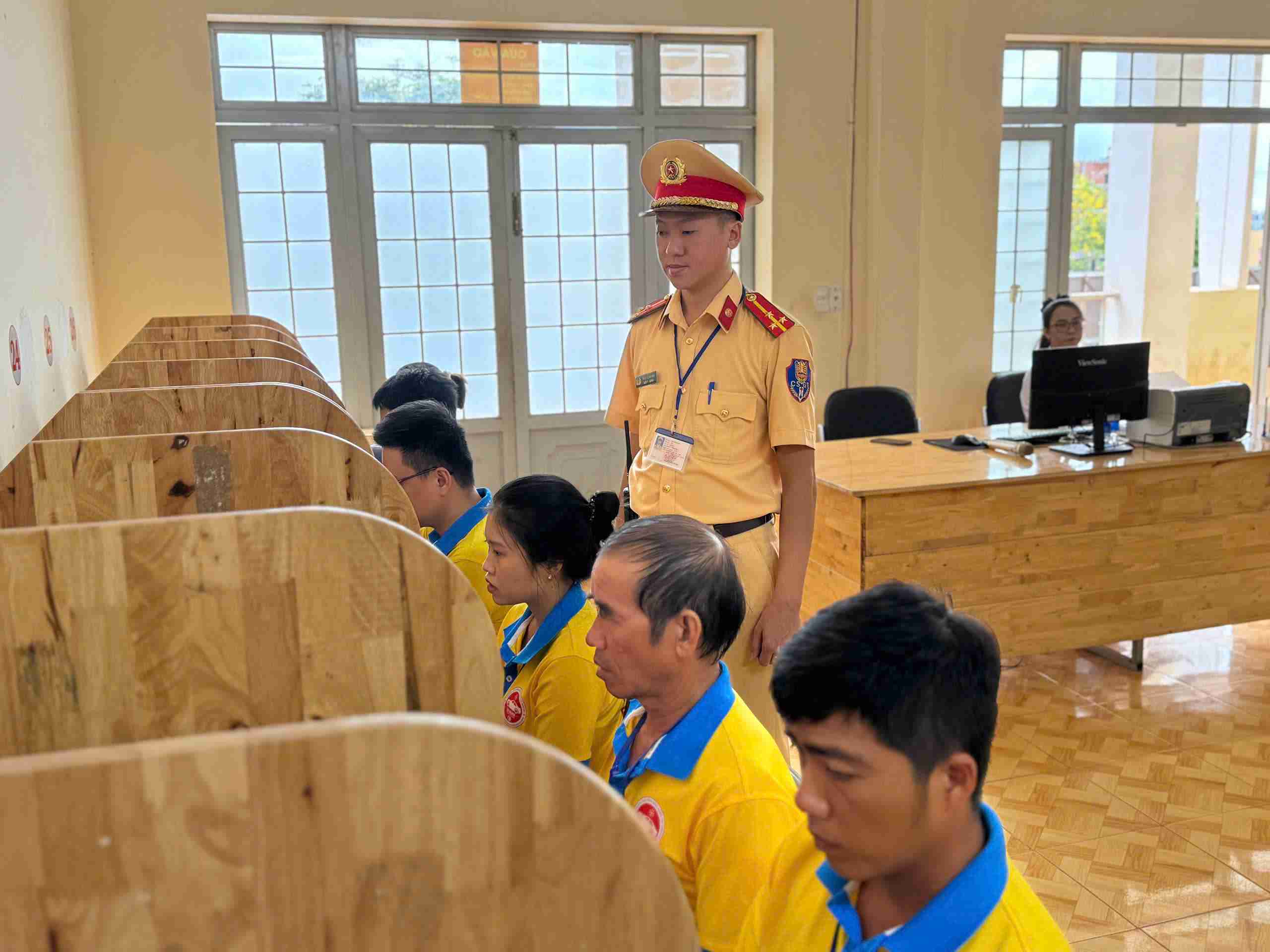 Ky thi sat hach duoc trien khai nghiem tuc, khach quan. Anh: Cong an cung cap