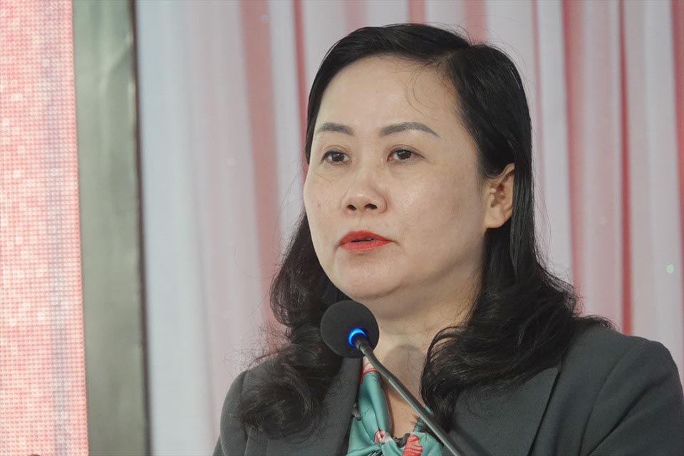 Ms. Truong Thanh Huyen was assigned to hold the position of Head of the Ha Tinh Provincial Party Committee's Organization Committee. Photo: Tran Tuan