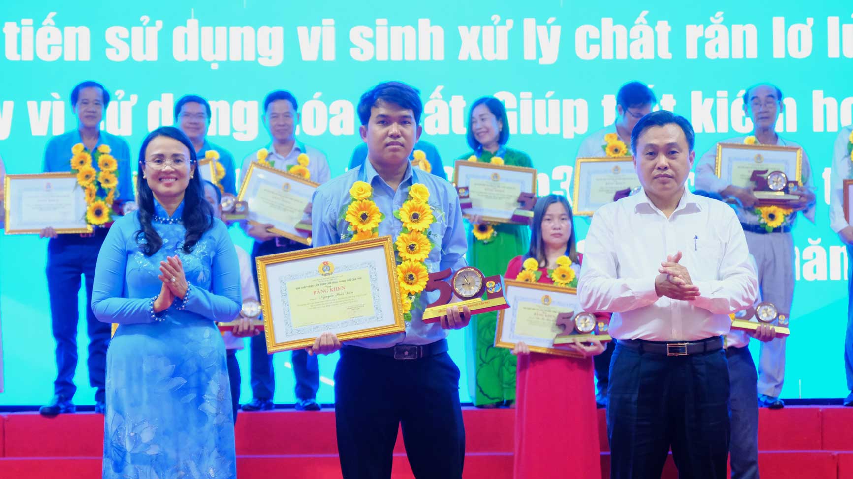 Đoàn viên Nguyễn Hoài Dân . Ảnh: Mỹ Ly