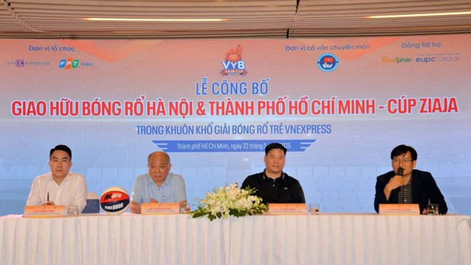 16 đội dự giải giao hữu bóng rổ Hà Nội và TPHCM