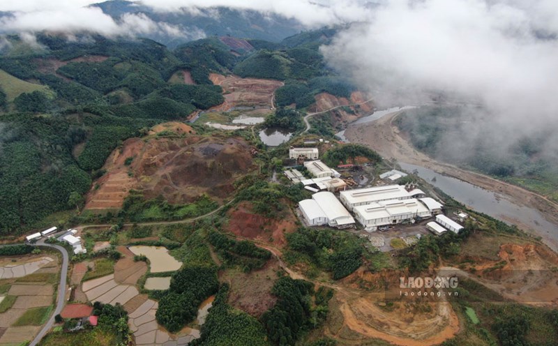 Panorama of rare earth mines in Yen Bai. Photo: Van Duc