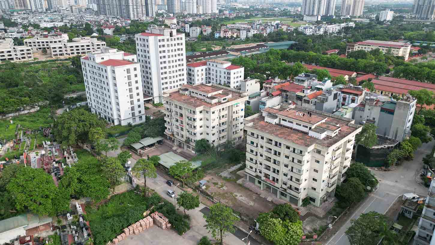 Nhà tái định cư bỏ hoang lãng phí đất đai và ngân sách Nhà nước. Ảnh: Hữu Chánh