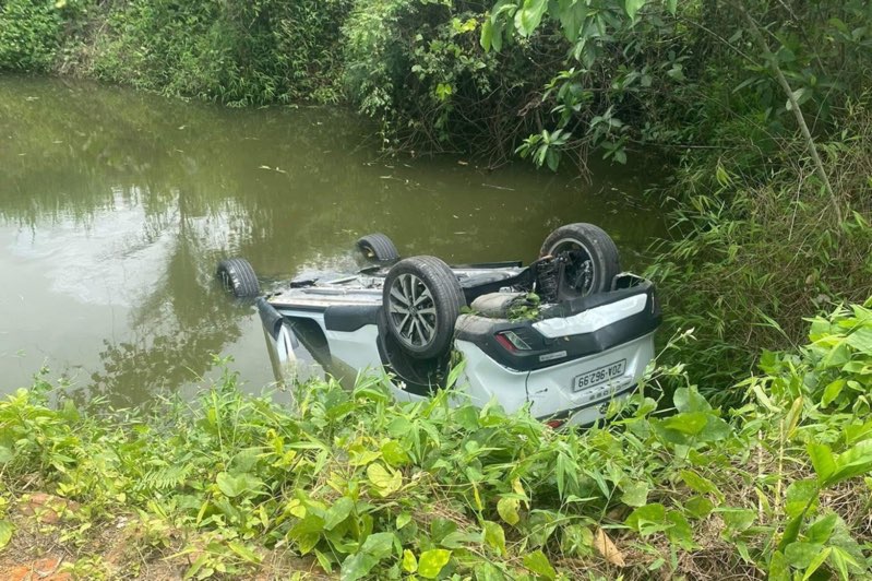The scene of the accident that killed one person. Photo: Khanh Duy.
