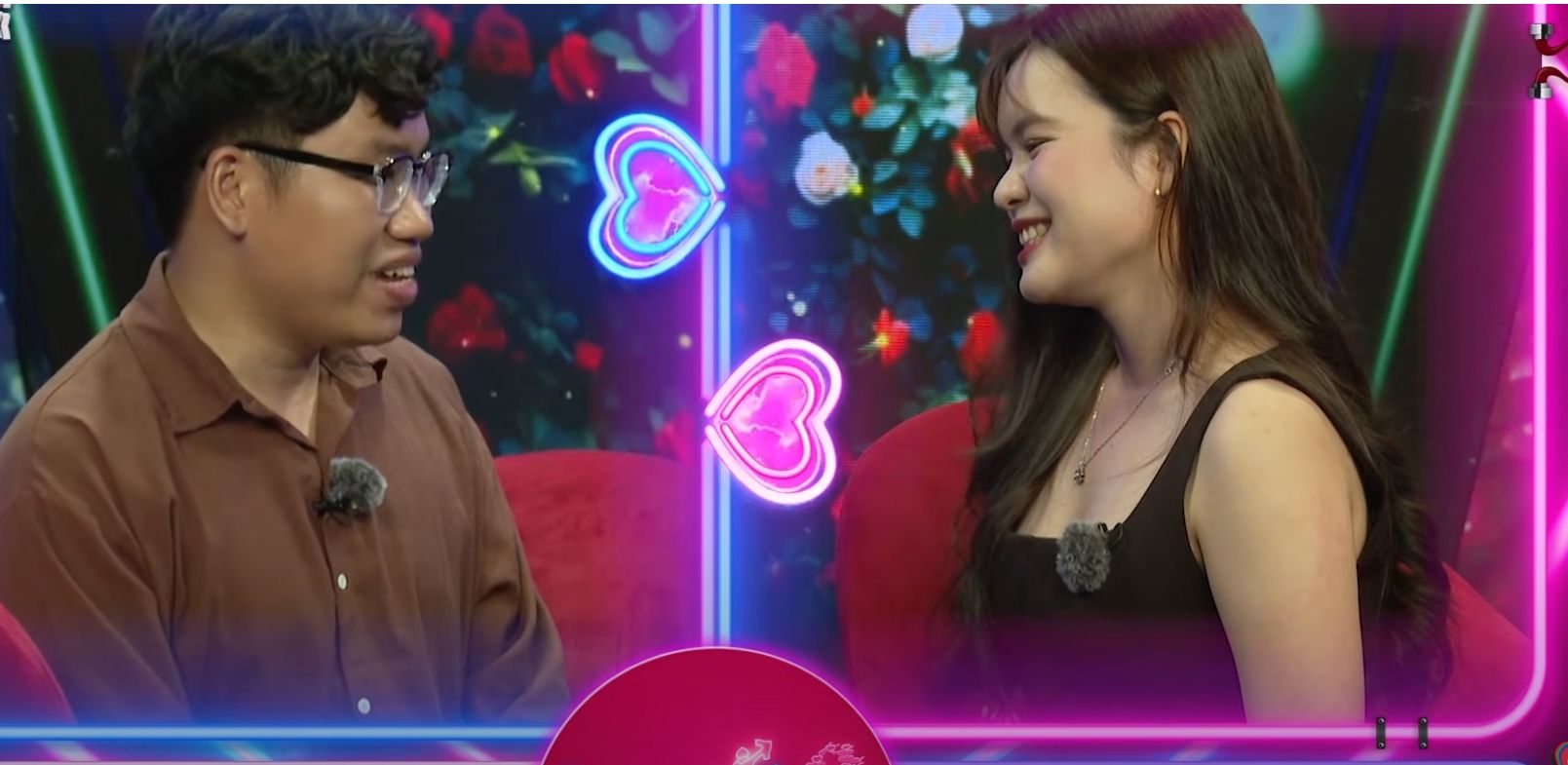 The couple at "You want to date". Photo: MCV Producer.