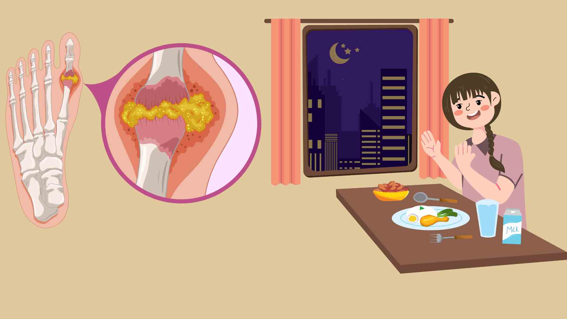 Uric acid spikes before bed due to a habit
