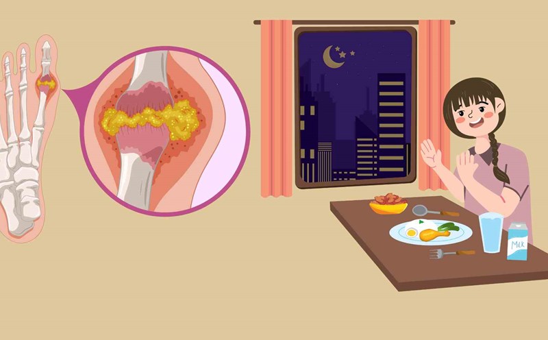 Uric acid spikes before bed due to a habit