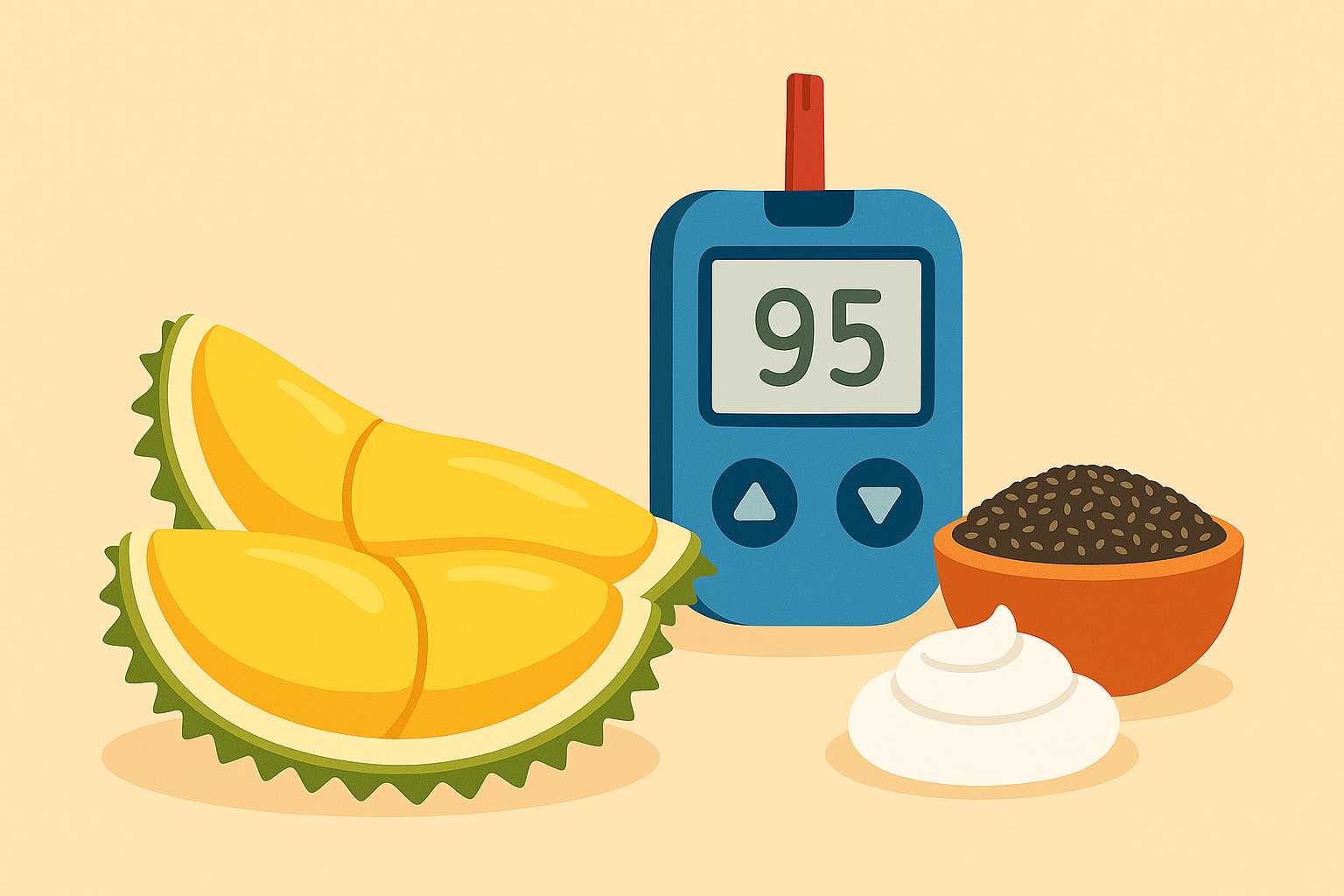 Eating durian properly does not increase blood sugar. Graphic photo: Hoang Loc