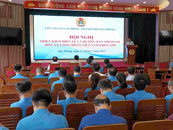 LĐLĐ TP Hải Phòng tập huấn triển khai Điều lệ Công đoàn Việt Nam khóa XIII