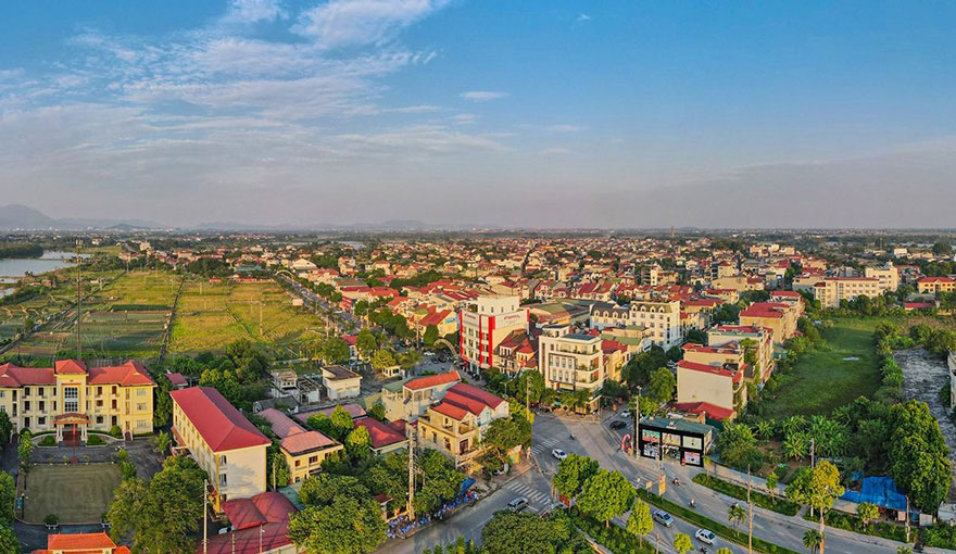 Huyen Yen Lac, tinh Vinh Phuc dang tung buoc xay dung ha tang dong bo. Anh: Le Trang