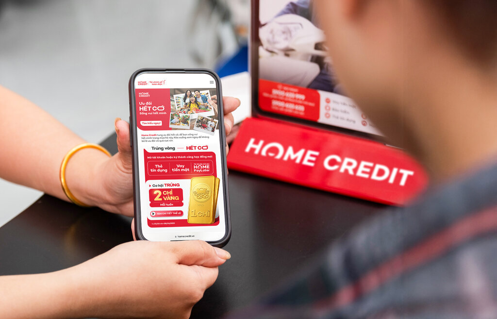 Tu nay den ngay 08.06.2025, Home Credit trien khai chuong trinh trung vang moi tuan tren toan quoc. Anh: Home Credit