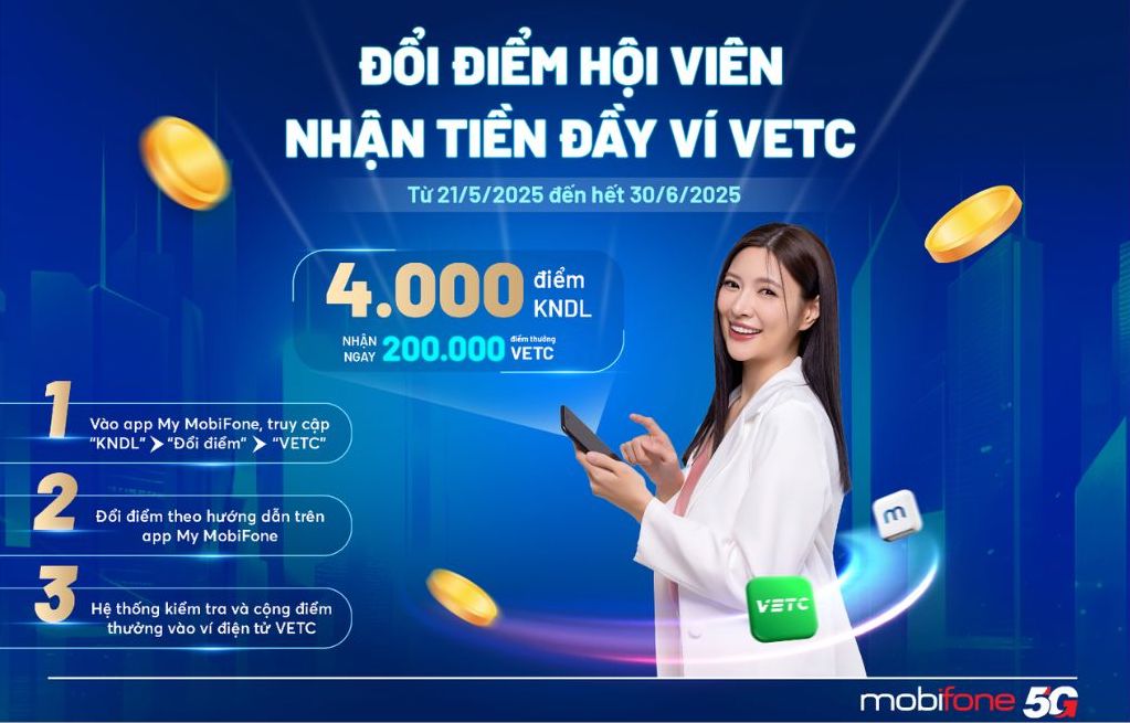 MobiFone hien dang day manh nen tang so voi ung dung MobiFone. Anh: MobiFone