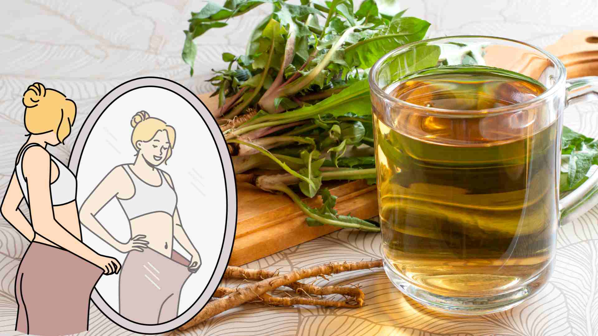 Dandelion tea is effective in weight loss. Graphics: Thach Lam