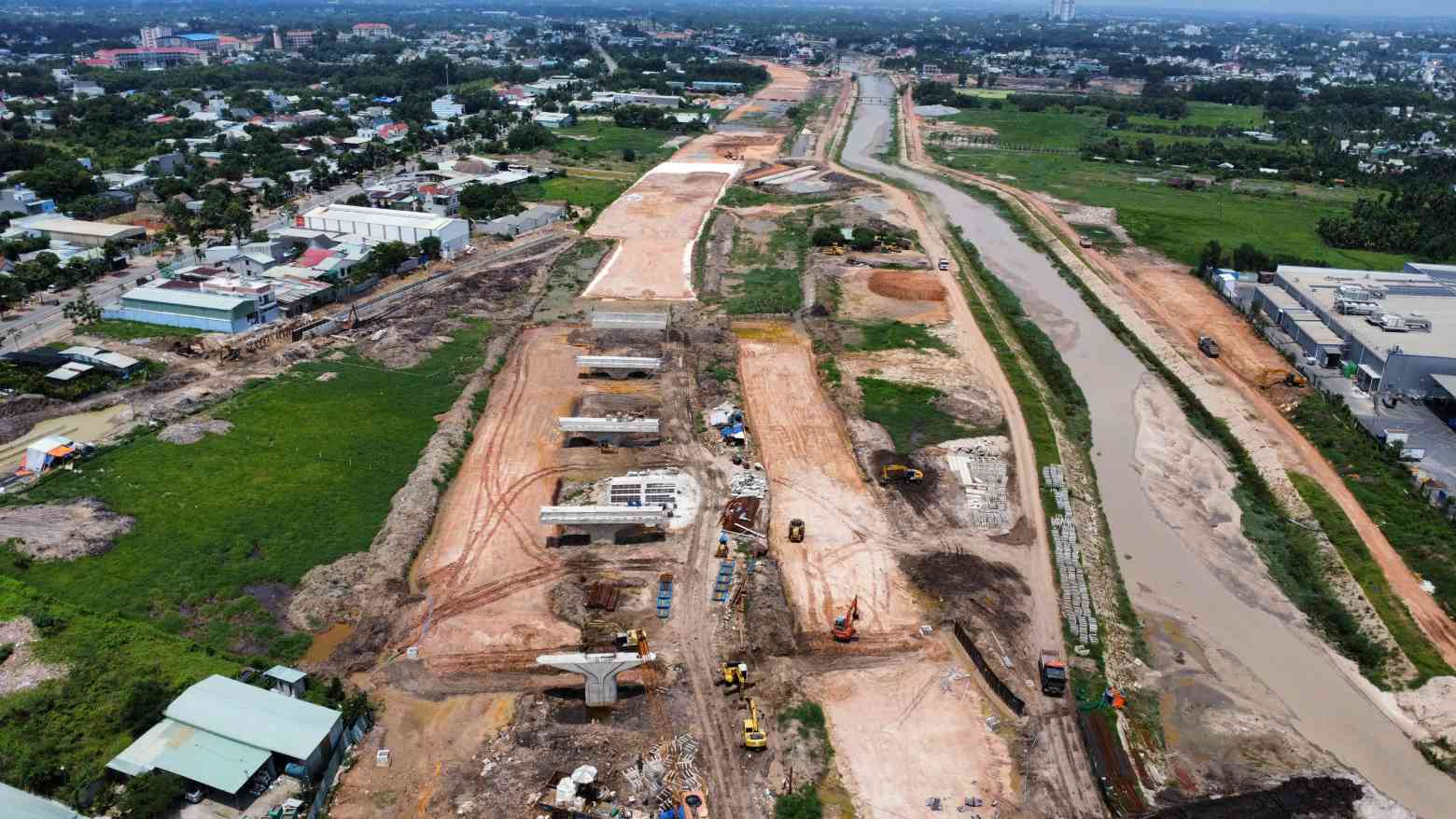 Dự án đã có gần 100% đất sạch để thi công. Ảnh: Đình Trọng