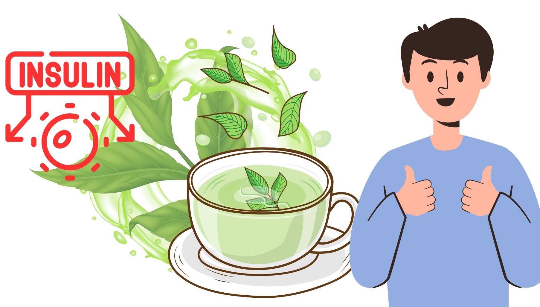 Green tea helps improve insulin resistance. Graphics: Thanh Thanh