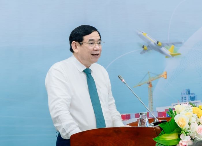 Chu tich HDQT Phan Duc Tu phat bieu tai Le ky ket. Anh: BIDV