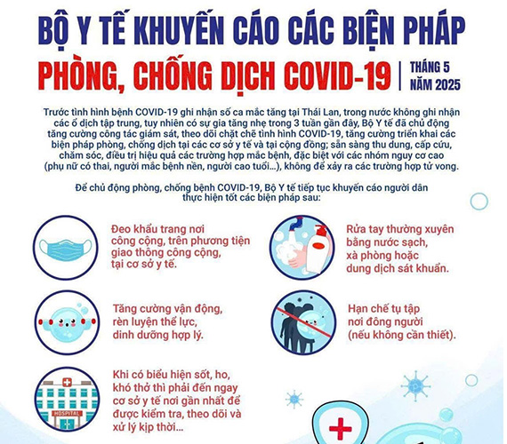Hai Phong City promotes the Ministry of Health's recommendations on the COVID-19 epidemic. Photo: Ministry of Health