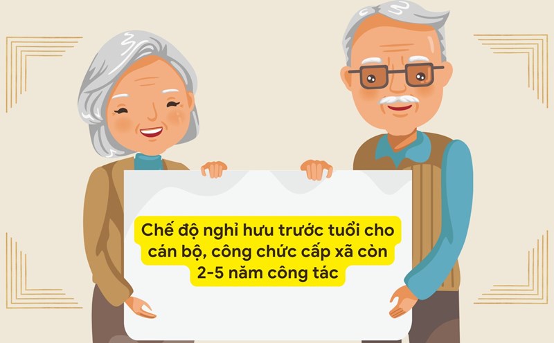 Early retirement regime for commune-level cadres and civil servants with 2-5 years of service