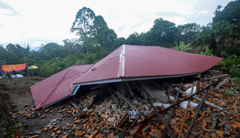 Como resultado, un terremoto en Indonesia. Foto: Xinhua
