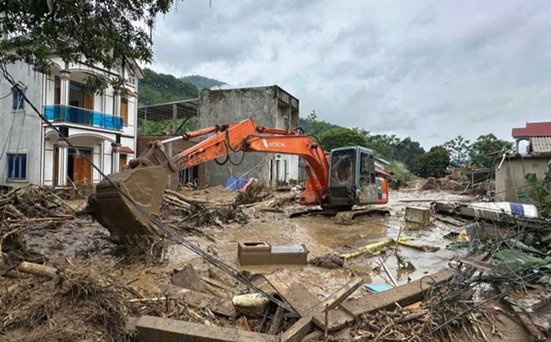 Floods at the beginning of the season due to heavy rain caused heavy damage in the northern mountainous provinces. Photo: Dinh Van
