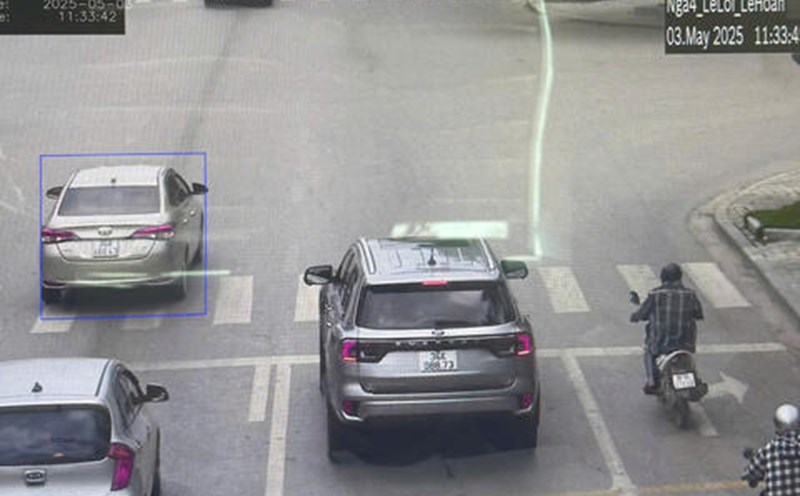 Image of the inspection of fines in Thanh Hoa. Photo: Thanh Hoa Police