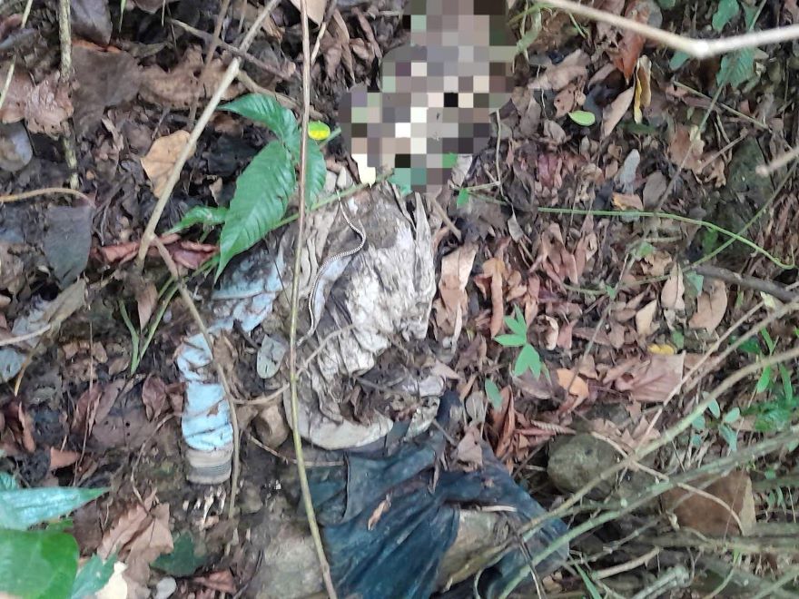 The remains were discovered in the abyss of Bao Loc Pass. Photo: Lam Hong