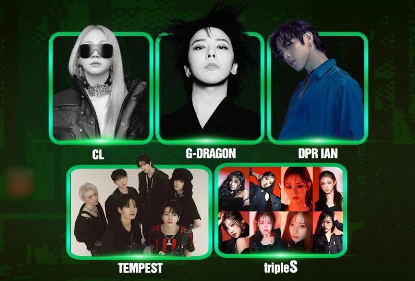The music night featured G-Dragon, CL and many famous Korean artists. Photo from CTicket ticket sales channel