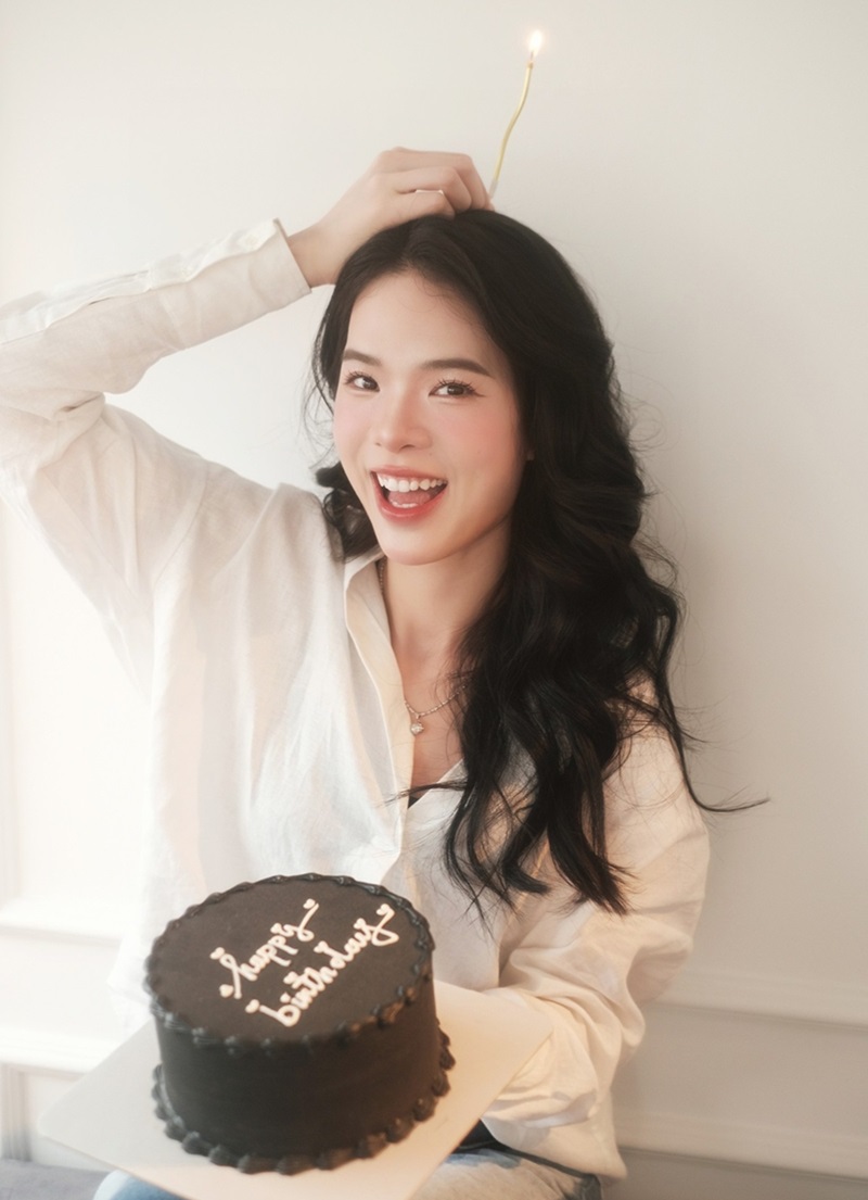 Thanh Thuy khoe nhan sac ngot ngao nhan dip sinh nhat tuoi 30. Anh: NVCC