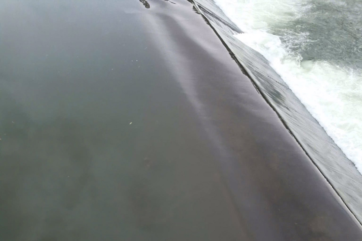 The downstream area of Nui Chua dam, in village 7, Quang Chinh commune, Hai Ha district, Quang Ninh province on the Tai Chi river - where the body of the last victim was found. Photo: Provided by the people