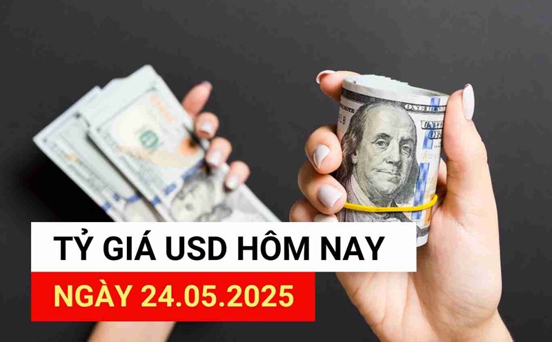 USD exchange rate today, May 24, 2025.