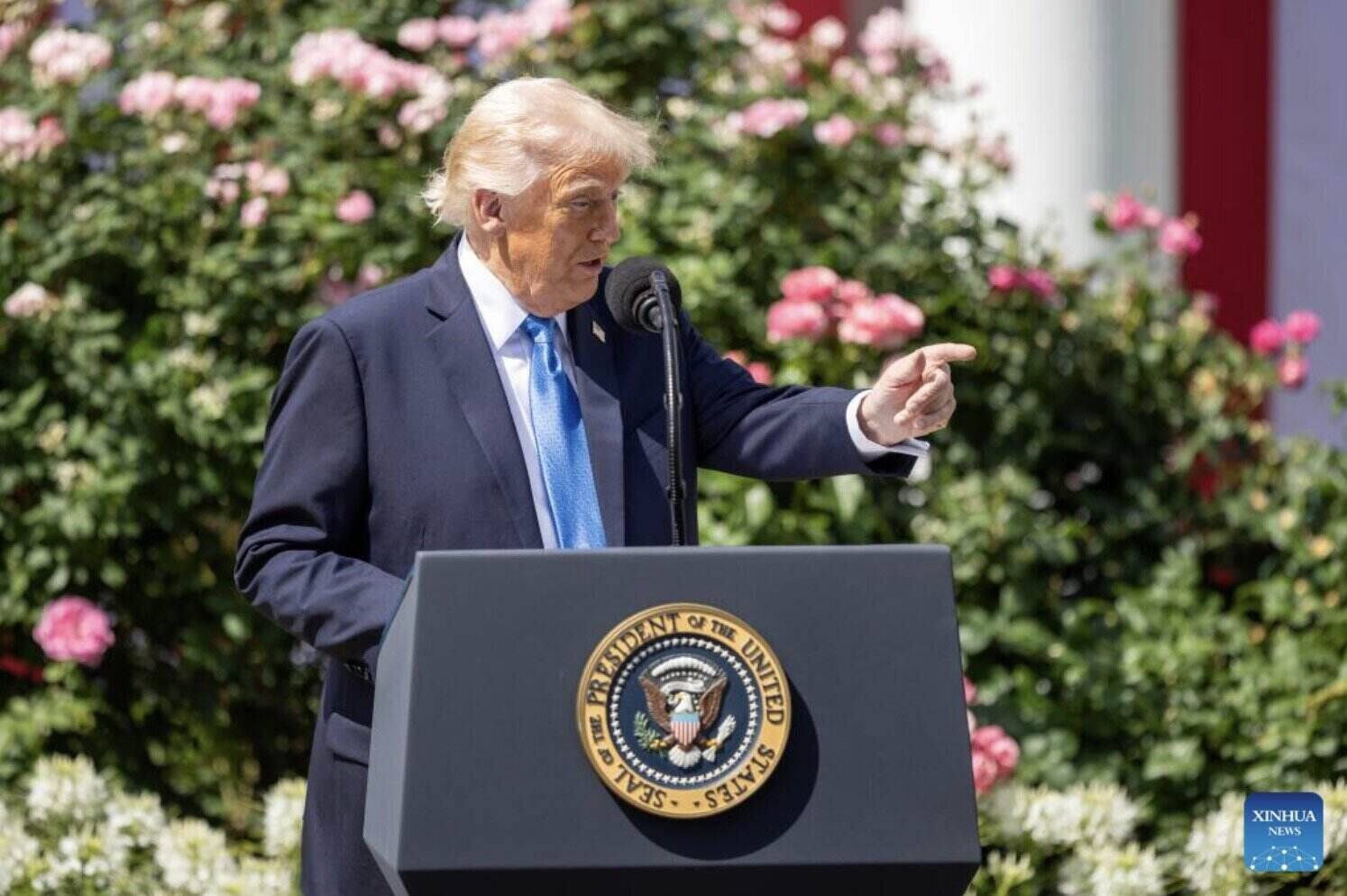 El presidente de los Estados Unidos, Donald Trump. Foto: Xinhua