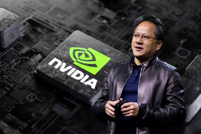 Nvidia, cong ty noi giam doc dieu hanh Nvidia Jensen Huang duoc xem la mot trong nhung don vi di dau ve chip cho AI. Do hoa: Duc Manh