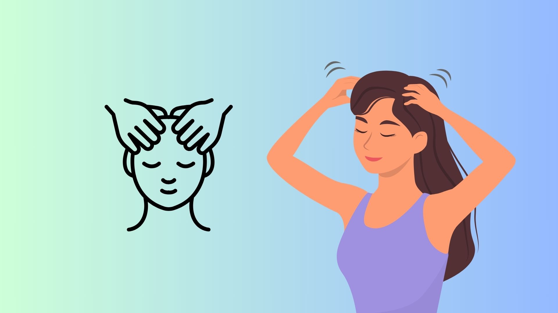 Massage da dau bang dau ngon tay. Anh do hoa: HUONG SON