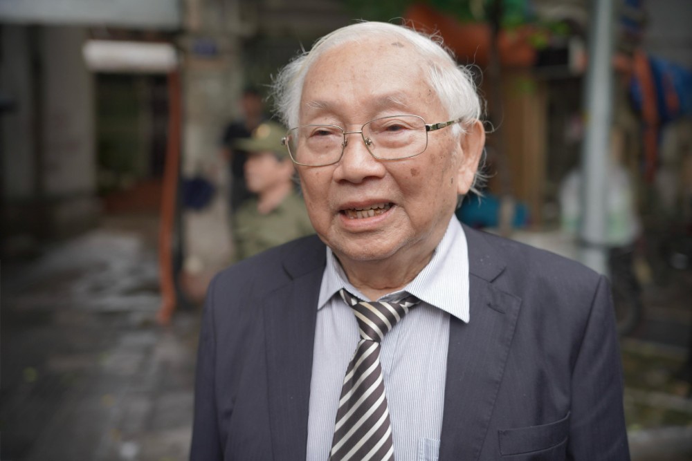 Professor Phan Truong Thi - former Vice Principal of Hanoi University of Science and Technology. Photo: Pham Linh