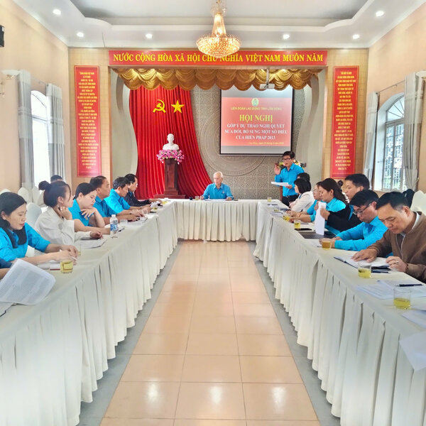 More than 30,000 cadres, union members and workers in Lam Dong have contributed comments to the 2013 draft amendment to the Constitution. Photo: Lam Duc