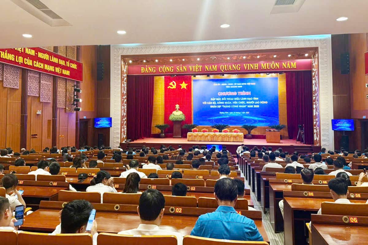 Quang cảnh hội nghị. Ảnh: LĐLĐ Quảng Ninh